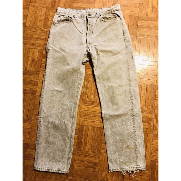 Levi's Other - Vintage USA Levis Gray Acid Wash Mens 38x32 Button Fly Jeans Pants